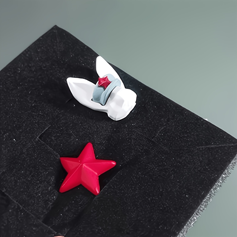 Women's Stylish Bunny Punk-Style Stud Earrings, Versatile Design